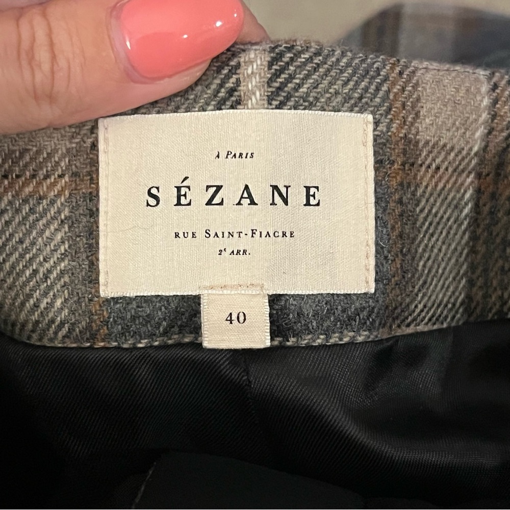 Plaid High-Waisted Wide-Leg Pants - Picture 4 of 5